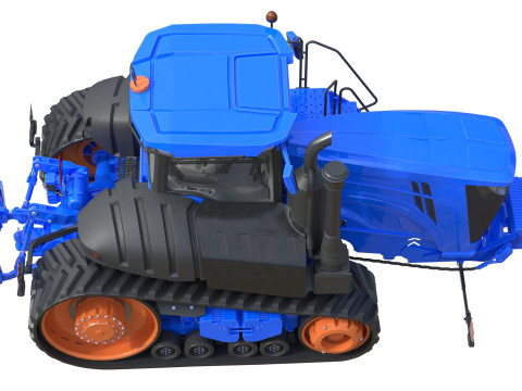 Tractor de orugas Modelo 3D