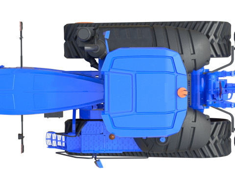 Tractor de orugas Modelo 3D