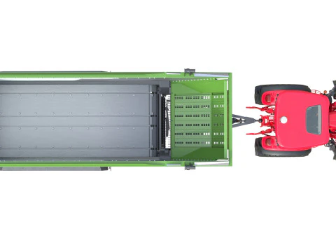 Trattore e rimorchio Fendt Modello 3D