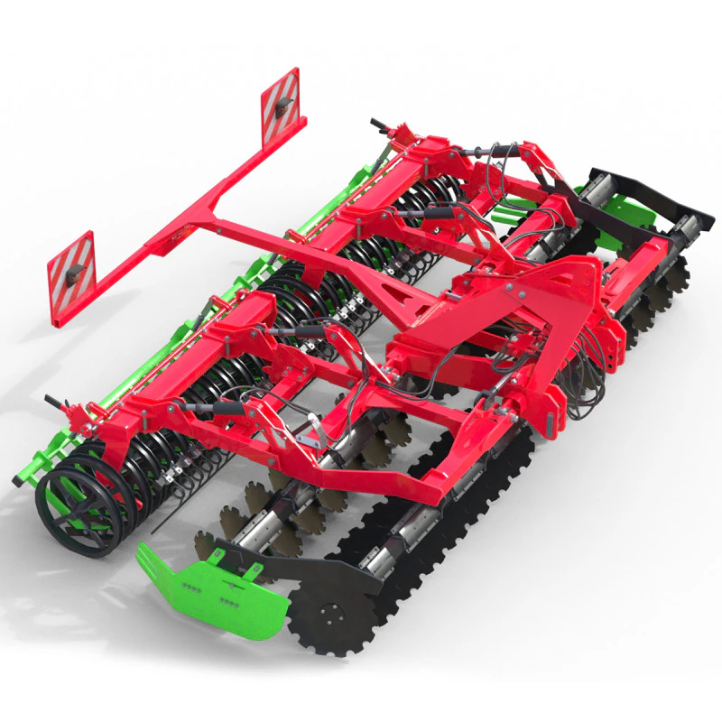 Прицепная дисковая борона 3D Модель .c4d .max .obj .3ds .fbx .stl .blend 