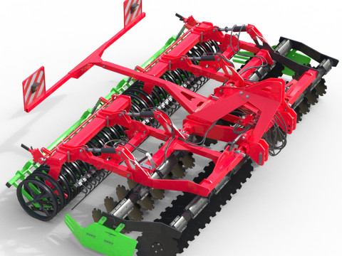 Çekilir Diskli tırmık 3D Model