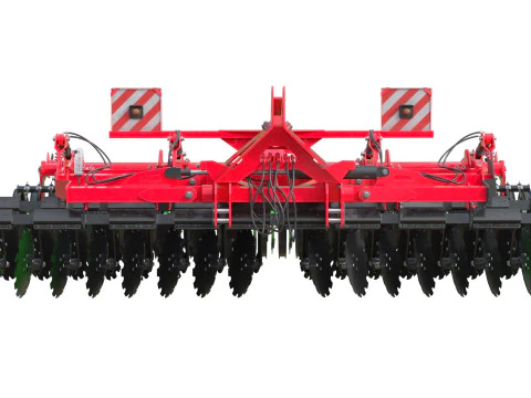 Прицепная дисковая борона 3D Модель