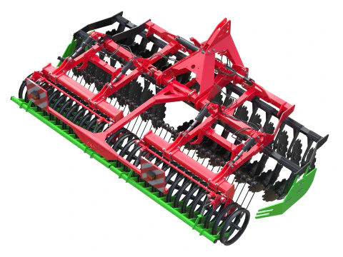 Прицепная дисковая борона 3D Модель