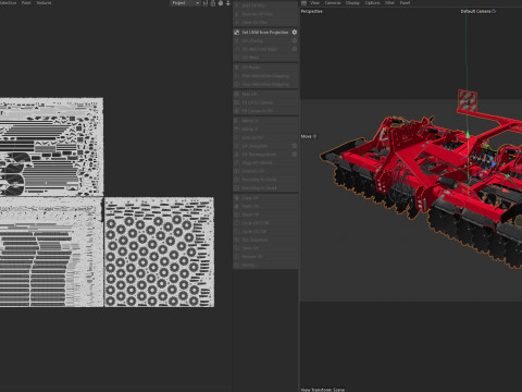 Gezogene Scheibenegge 3D Modell
