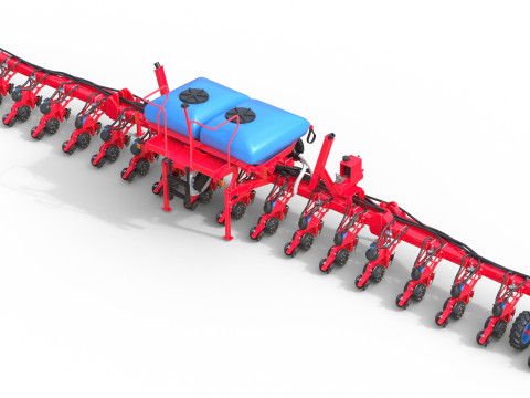 トレーラーシードドリル 3Dモデル