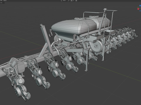 トレーラーシードドリル 3Dモデル