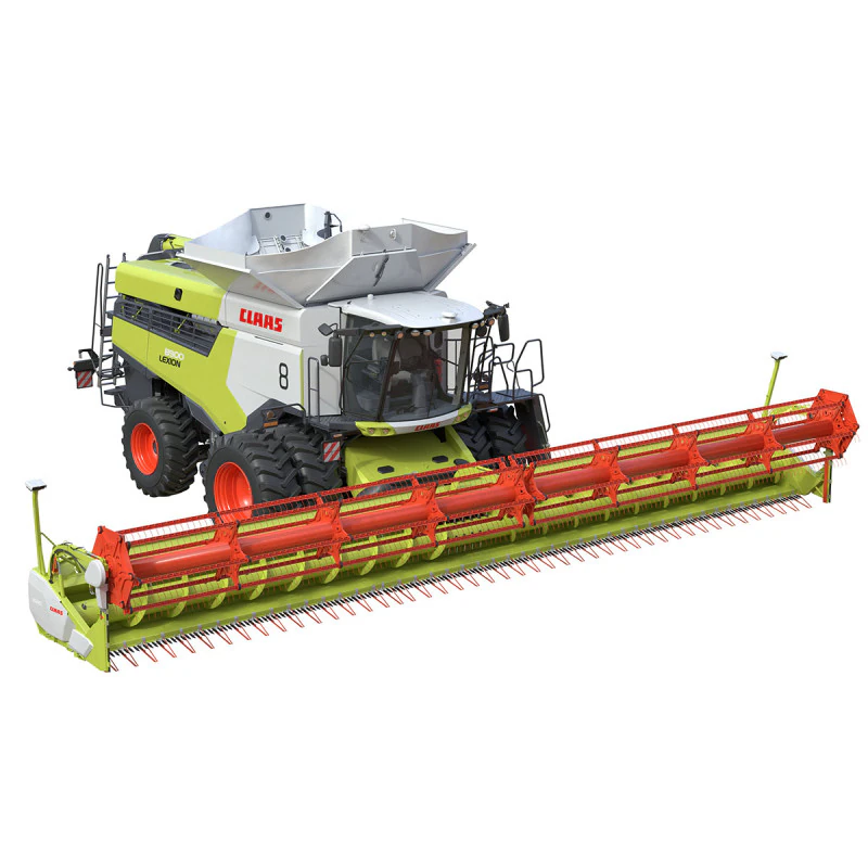 Claas Lexion Wheeled with CombineHarvester 3D Model .c4d .max .obj .3ds .fbx .stl .blend 