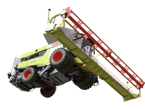 Claas Lexion Wheeled with CombineHarvester 3D Model