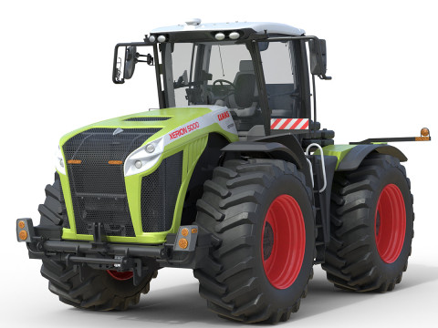 克拉斯 Xerion 5000 四轮驱动拖拉机 3D 模型