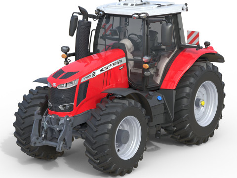 Massey Ferguson 7700S Tractor 3D Model