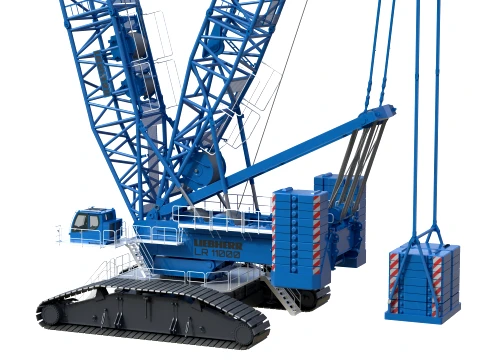 Blue Liebherr LR11000 3D Model