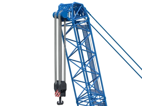 Blue Liebherr LR11000 3D Model