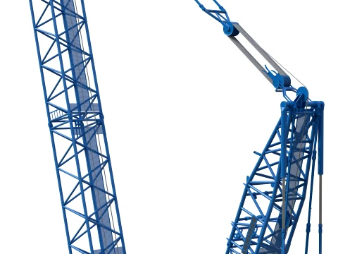 Blue Liebherr LR11000 3D Model