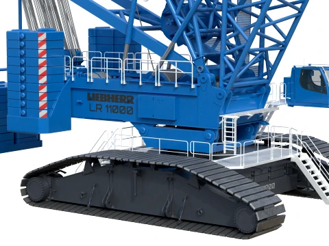 Blue Liebherr LR11000 3D Model