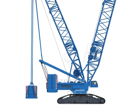 Blue Liebherr LR11000 3D Model