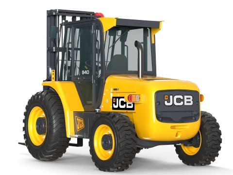 JCB Rough Terrain Forklift 940 3D Model