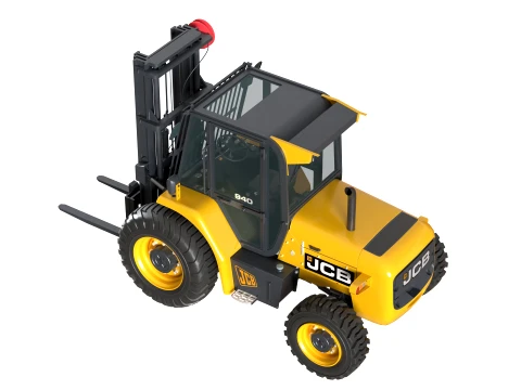 JCB Rough Terrain Forklift 940 3D Model