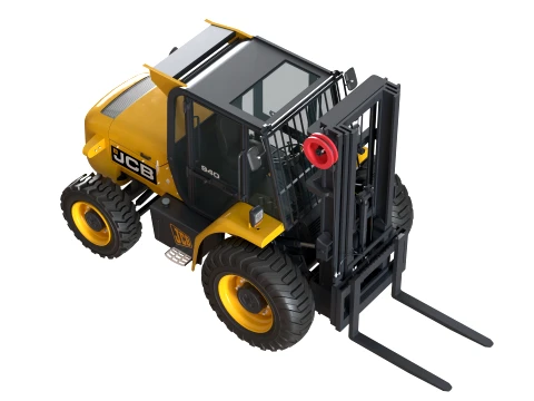 JCB Rough Terrain Forklift 940 3D Model