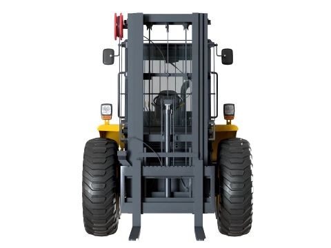 JCB Rough Terrain Forklift 940 3D Model