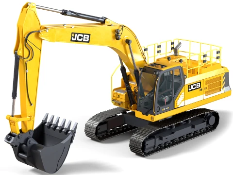 JCB rupsgraafmachine 370X 3D Model
