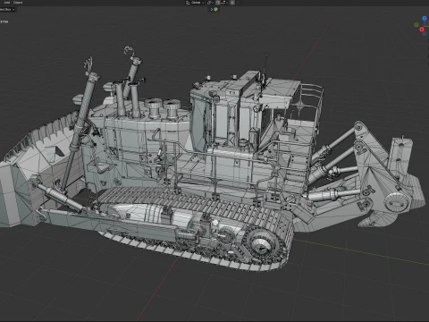 Komatsu D375A 3D Model