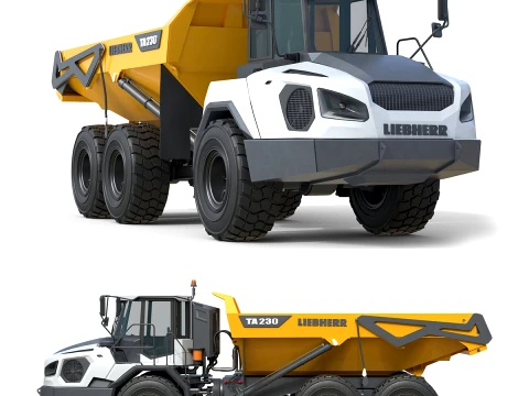 Liebherr knikdumper TA 230 Litronic 3D Model