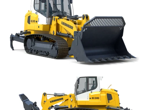 Liebherr Rupslader LR 636 3D Model