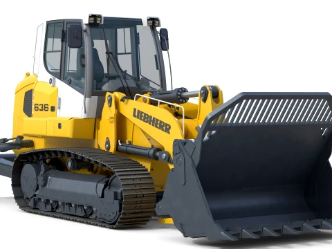 Liebherr Crawler Loader LR 636 3D Model