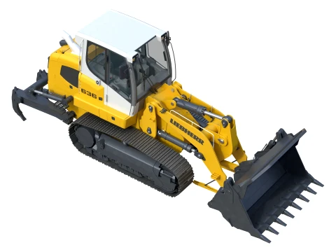 Liebherr Crawler Loader LR 636 3D Model