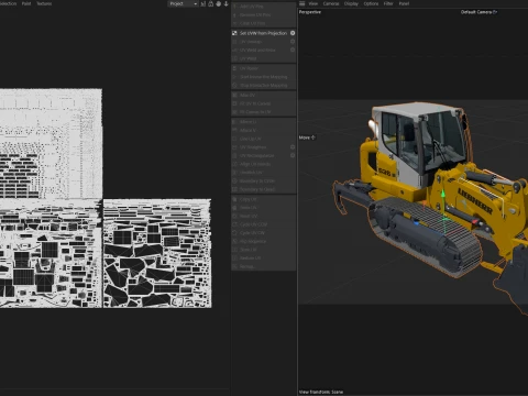 Liebherr Crawler Loader LR 636 3D Model