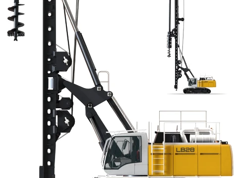 Liebherr LB 28-320 boorinstallatie 3D Model