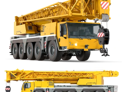 Liebherr LTM Mobiele Kraan 1150 51 3D Model