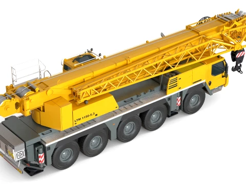 Liebherr LTM Mobile Crane 1150 51 3D Model