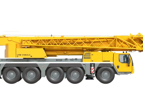Liebherr LTM Mobile Crane 1150 51 3D Model