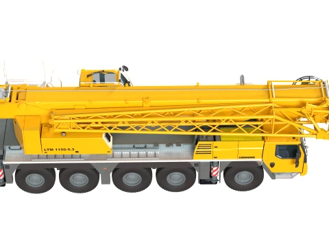 Liebherr LTM Mobile Crane 1150 51 3D Model