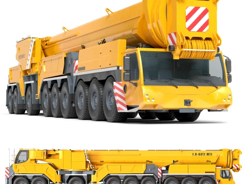 Liebherr LTM Mobiele Kraan 175091 3D Model