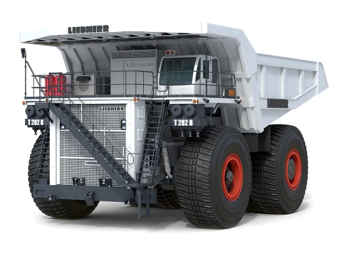 Liebherr Mijnbouwwagen T282 Wit 3D Model
