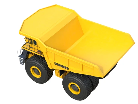 Liebherr Mining Truck T282 Yellow 3D Model