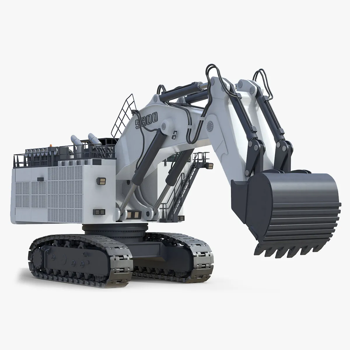 Liebherr R9800 G6 Mining Excavator 3D Model .c4d .max .obj .3ds .fbx .stl .blend