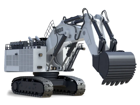 Liebherr R9800 G6 mijnbouwgraafmachine 3D Model