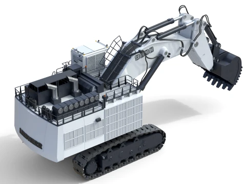 Liebherr R9800 G6 Mining Excavator 3D Model
