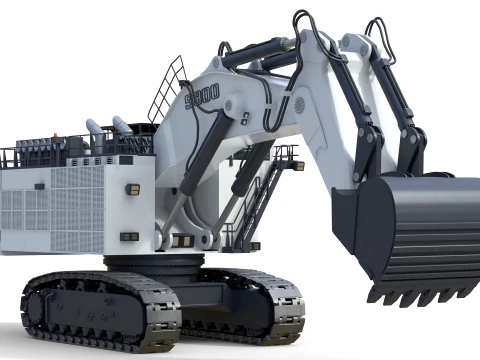 Liebherr R9800 G6 Mining Excavator 3D Model