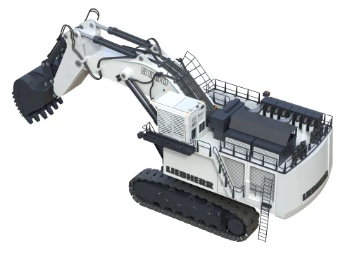 Liebherr R9800 G6 Mining Excavator 3D Model