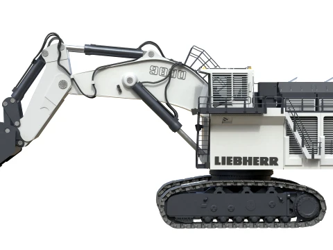 Liebherr R9800 G6 Mining Excavator 3D Model
