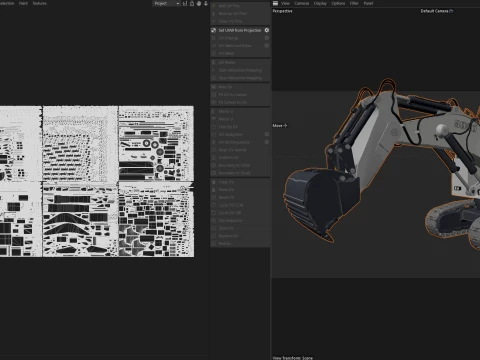 Liebherr R9800 G6 Mining Excavator 3D Model