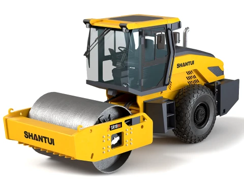 Shantui enkele trommelverdichter SR18B6 3D Model