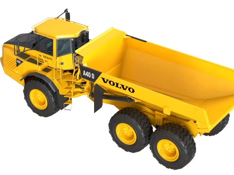 Volvo Articulated Hauler A40D 3D Model
