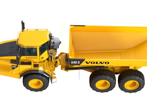 Volvo Articulated Hauler A40D 3D Model
