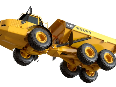 Volvo Articulated Hauler A40D 3D Model