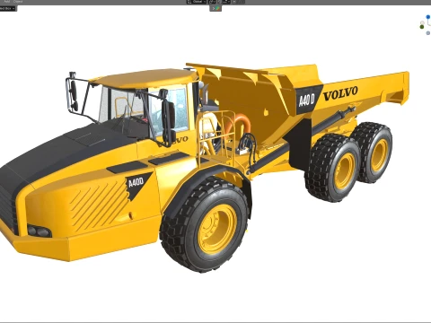 Volvo Articulated Hauler A40D 3D Model